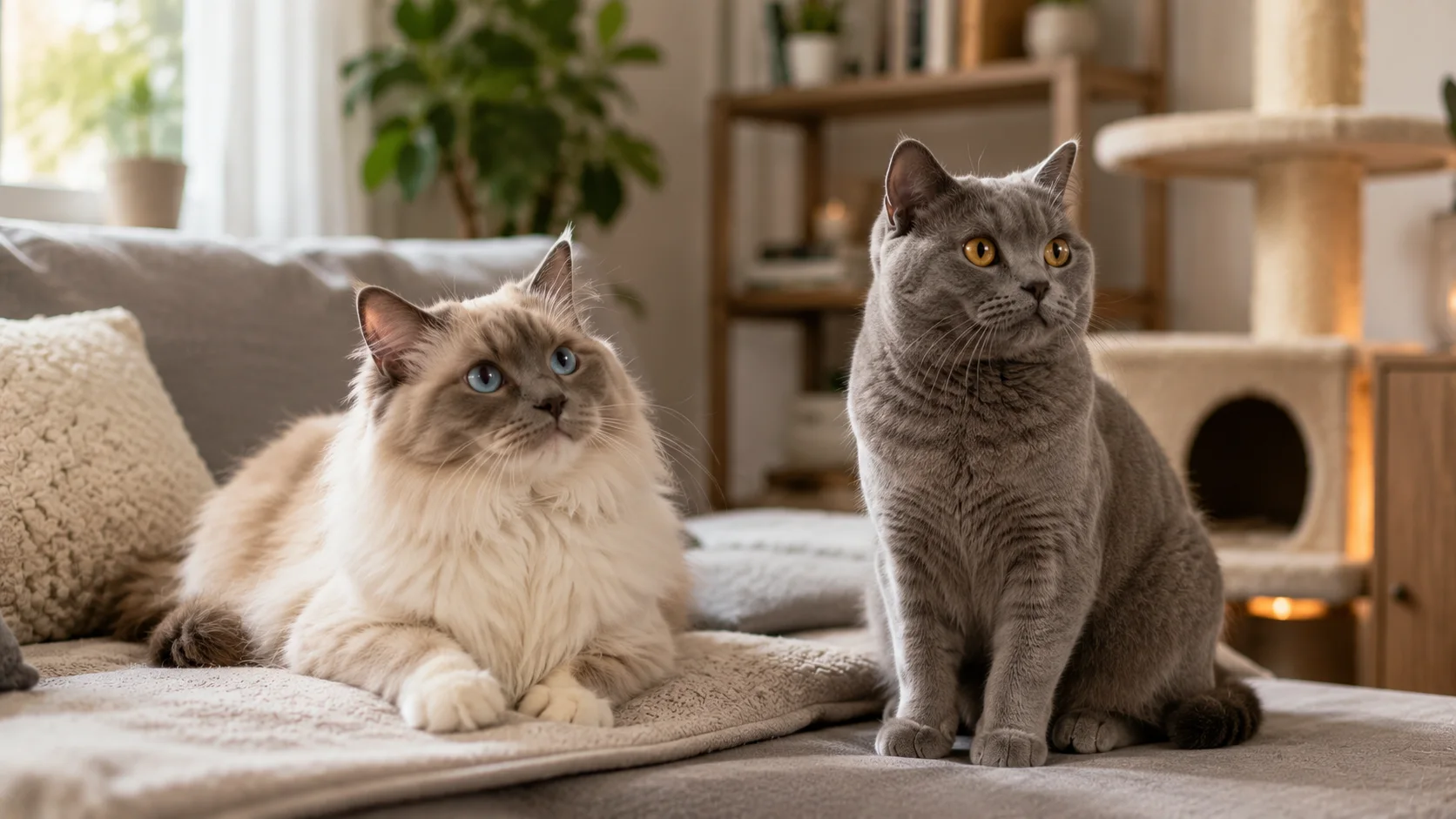 Ragdoll vs. Britisch Kurzhaar: Welche Rasse passt zu wem?