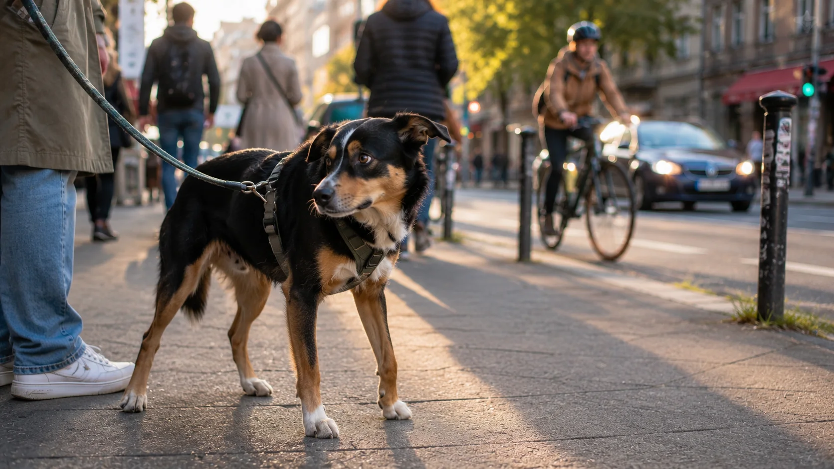 Überforderter Hund: Wie moderne Stadtreize Tiere belasten